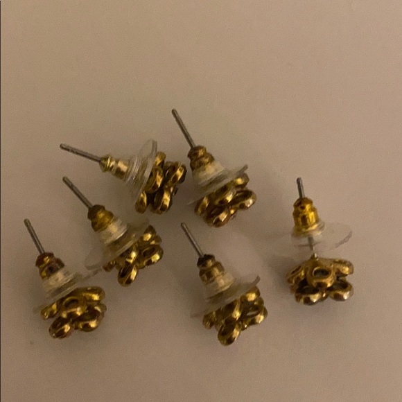 Anthropologie floral earring post set - Picture 3 of 6